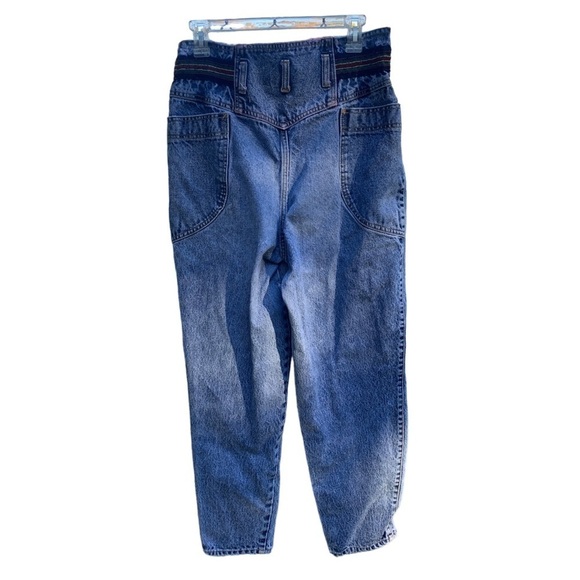 Vintage Rio Stephen Mardon High Waisted Pleated Jeans Size 32 Medium Wash - Picture 5 of 13